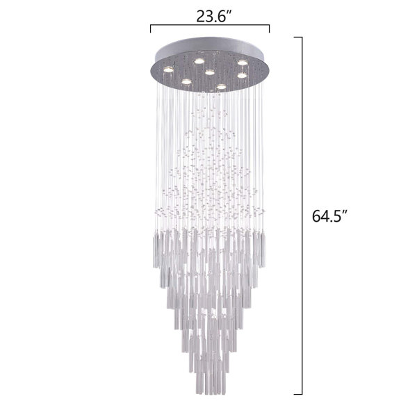 Willa Arlo™ Interiors Yazzie 7 - Light Statement Chandelier with ...